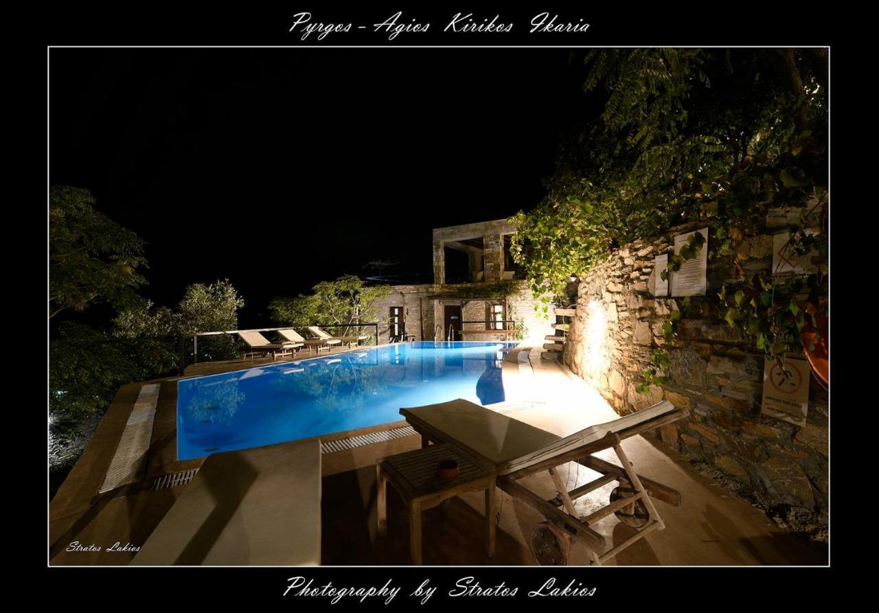 Pyrgos Traditional Village Agios Kirykos  Exterior photo